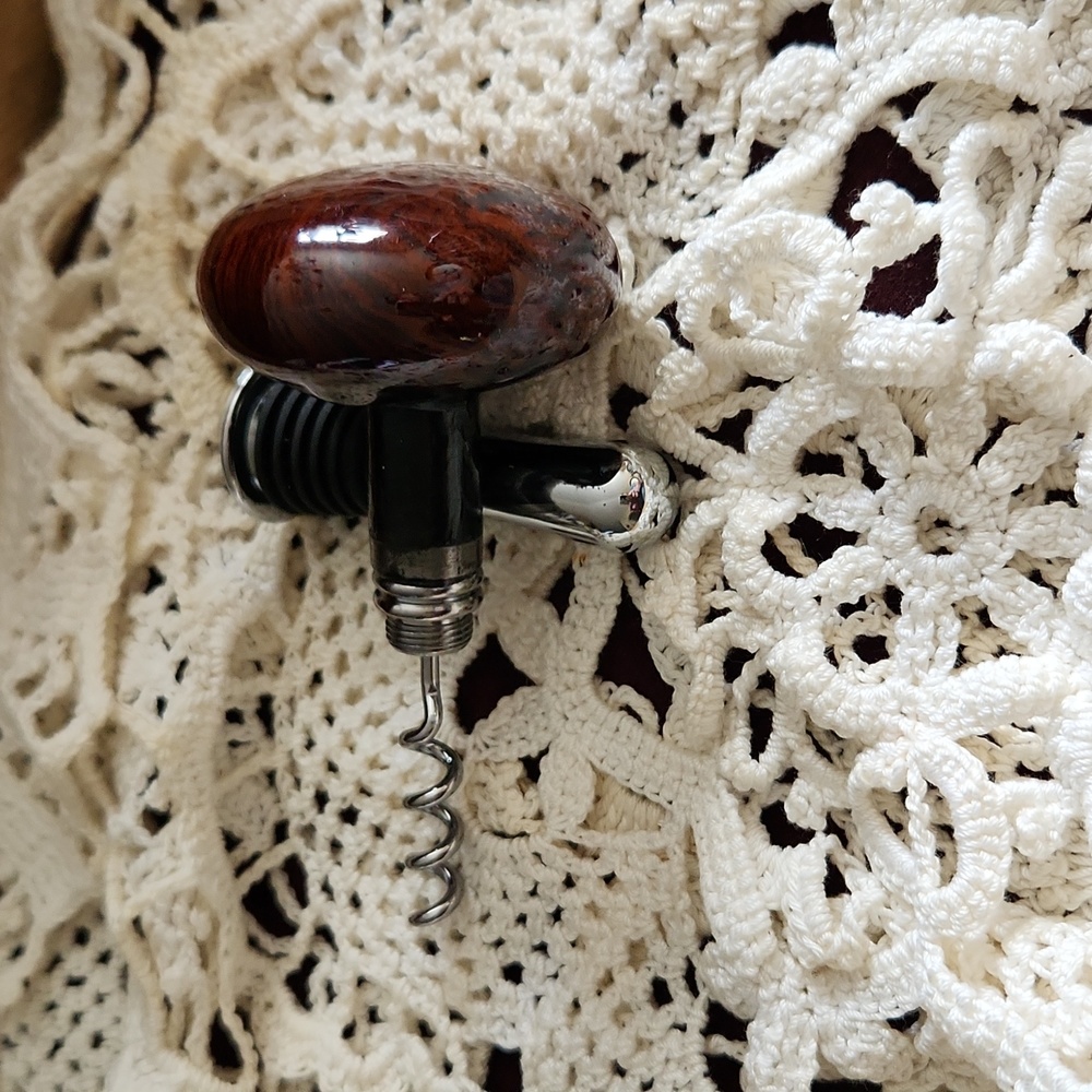 Antique Door Knobs made into bottle stoppers with cork screw - Picture 3 of 3